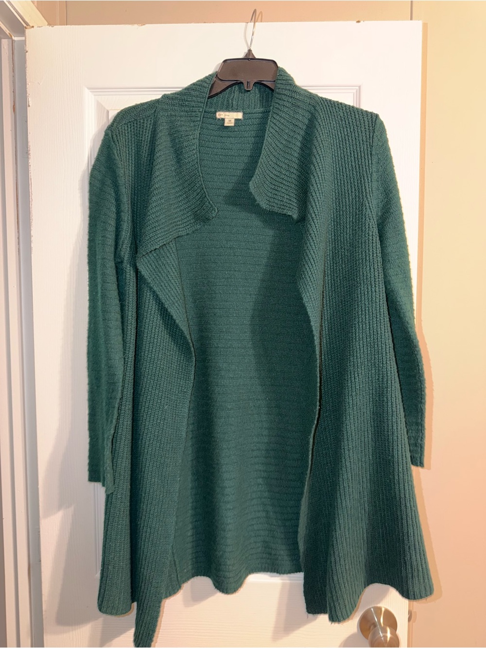 St Johns Bay Forest Green Slouchy Knit Cardigan M Gorpcore Indie